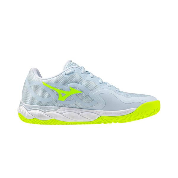 Buty do tenisa damskie Mizuno Wave Enforce Court CC W. Niebieskie buty sportowe na co dzień damskie Mizuno, bez wzorów, z materiału, tenisowe, mizuno wave. Za 339.99 zł.