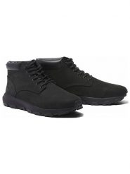 Timberland Skórzane botki "Winsor Park" w kolorze czarnym rozmiar: 46. Czarne buty zimowe męskie Timberland, bez zapięcia. Za 480.90 zł.