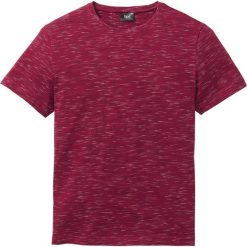 T-shirt melanżowy. Czerwone t-shirty męskie bonprix, l, bez wzorów, bez kołnierzyka. Za 59.99 zł.