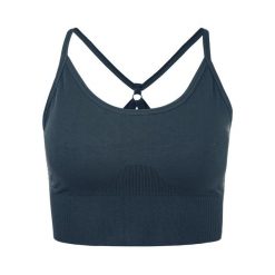 Stanik do jogi Athlecia Foan Seamless Bra - ciemny szafir - S/M. Niebieskie biustonosze sportowe damskie Endurance, bez wzorów. Za 119.99 zł.