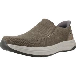 Buty SKECHERS SLIP-INS DECKLAN GULLIVER Brązowy. Brązowe buty trekkingowe męskie Skechers, z tkaniny, bez zapięcia, trekkingowe, Skechers Sport. Za 364.99 zł.