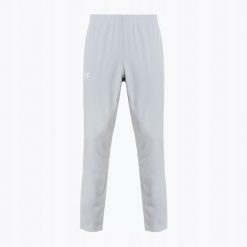 Spodnie WiatroodpoRNe Męskie Under Armour Warmup Bottoms. Szare spodnie materiałowe męskie Under Armour, bez wzorów, sportowe. Za 129.99 zł.
