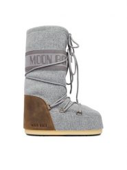 Moon Boot Śniegowce 80D1403230 Szary. Szare śniegowce damskie Moon Boot, z materiału. Za 1,319.00 zł.