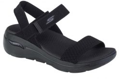 Sandały damskie, Go Walk Arch Fit Sandal - Polished. Czarne obuwie trekkingowe damskie Skechers. Za 279.99 zł.