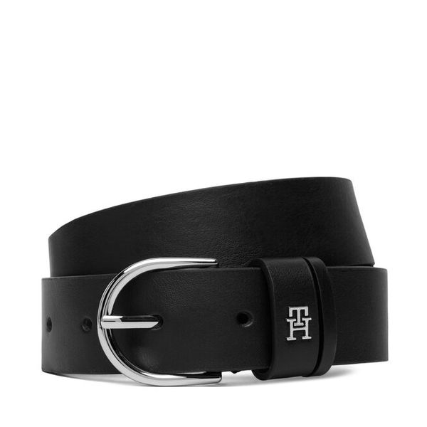 Pasek Tommy Hilfiger. Czarne paski damskie Tommy Hilfiger, bez wzorów. Za 229.99 zł.