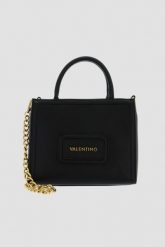 VALENTINO Mała czarna torebka Snowy. Czarne torebki klasyczne damskie Valentino by Mario Valentino, bez wzorów, małe, bez dodatków. W wyprzedaży za 499.99 zł.