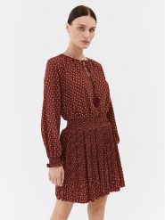Pepe Jeans Sukienka codzienna Katri PL953422 Brązowy Regular Fit. Brązowe sukienki damskie Pepe Jeans, na co dzień, s, bez wzorów, z jeansu, bez kołnierzyka, bez ramiączek, proste. Za 249.99 zł.