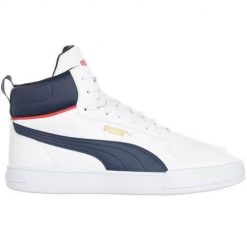 Buty do chodzenia męskie Puma Caven Mid. Białe buty sportowe na co dzień męskie Puma, z materiału, bez zapięcia, trekkingowe. Za 283.00 zł.