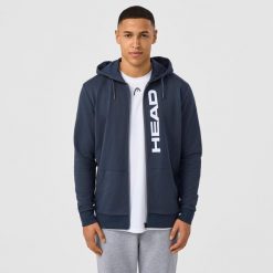 Bluza z kapturem z pełnym zamkiem błyskawicznym Head Club Original. Niebieskie bluzy z kapturem męskie HEAD, m. W wyprzedaży za 270.00 zł.