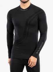 Bluza termoaktywna męska Brubeck Thermo Wool by Pustelnik. Czarne bluzy bez kaptura męskie Brubeck, m, z dzianiny. Za 252.99 zł.