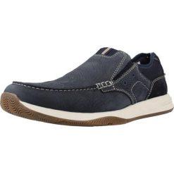 Buty CLARKS SAILVIEW STEP Niebieski. Niebieskie buty trekkingowe męskie Clarks, ze skóry, bez zapięcia, trekkingowe. Za 400.15 zł.