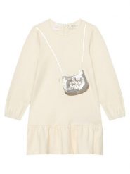 Guess Sukienka codzienna K6BK05 K5934 Beżowy jasny Regular Fit. Brązowe sukienki niemowlęce Guess, z aplikacjami, z bawełny, bez ramiączek. Za 194.99 zł.