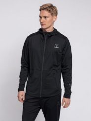 Kurtka Hummel zip Aston. Szare kurtki męskie HUMMEL, m, bez wzorów, z dżerseju, z kapturem. Za 246.25 zł.