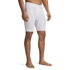 Szorty Under Armour HeatGear® Elite. Białe szorty męskie Under Armour, l, z elastanu, na fitness i siłownię. Za 189.50 zł.