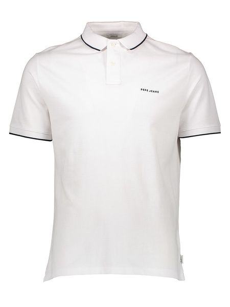 Pepe Jeans Koszulka polo w kolorze białym rozmiar: XXL. Białe koszulki polo męskie Pepe Jeans, xxl, bez wzorów, z bawełny, bez ramiączek. Za 83.42 zł.