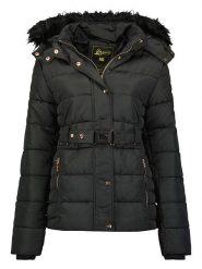 Geographical Norway Kurtka zimowa w kolorze czarnym rozmiar: XL. Czarne kurtki damskie Geographical Norway, na zimę, xl, bez wzorów, z puchu, bez kaptura. Za 286.16 zł.