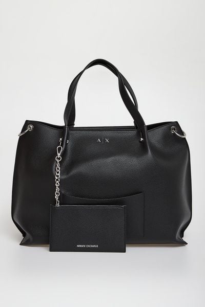 Torebka damska shopperka ARMANI EXCHANGE. Torebki klasyczne damskie Armani Exchange, bez wzorów, bez dodatków. W wyprzedaży za 472.45 zł.