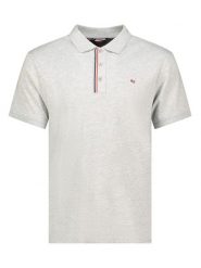 Geographical Norway Koszulka polo "Krown" w kolorze szarym rozmiar: XXL. Szare koszulki polo męskie Geographical Norway, xxl, bez wzorów, z bawełny, bez ramiączek. Za 93.94 zł.