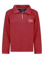 Geographical Norway Bluza polarowa "Tequateur" w kolorze czerwonym rozmiar: XL. Czerwone bluzy bez kaptura męskie Geographical Norway, xl, z polaru. Za 100.52 zł.