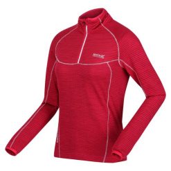 Bluza turystyczna damska Yonder szybkoschnąca z suwakiem. Czerwone bluzy bez kaptura damskie Regatta, l, z polaru. W wyprzedaży za 99.99 zł.