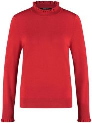 TAIFUN Sweter w kolorze czerwonym rozmiar: 36. Czerwone golfy damskie Taifun, bez wzorów, bez ramiączek. Za 171.68 zł.