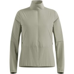 Kurtka hybrydowa Odlo Jacket ESSENTIAL INSULATOR HYBRID. Szare kurtki damskie Odlo, bez wzorów, bez kaptura. Za 589.99 zł.