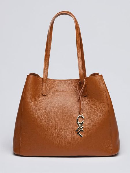 CXL by Christian Lacroix Skórzana torebka w kolorze jasnobrązowym - 39 x 29 x 20 cm rozmiar: onesize. Brązowe torebki klasyczne damskie CXL by Christian Lacroix, bez wzorów, z materiału, bez dodatków. Za 501.57 zł.