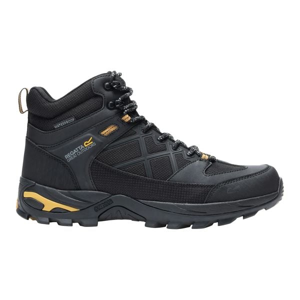 Męskie buty trekkingowe Samaris III. Czarne buty trekkingowe męskie Regatta, z materiału, bez zapięcia, trekkingowe. Za 515.00 zł.