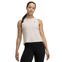 Damska koszulka tank top do biegania w terenie Trekking Siroko Volt Stone. Brązowe topy damskie SIROKO, bez wzorów, z materiału, bez kołnierzyka. W wyprzedaży za 84.00 zł.