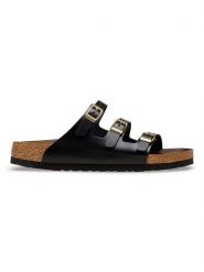 Birkenstock Klapki "Florida" w kolorze czarnym rozmiar: 37. Czarne klapki damskie Birkenstock, bez wzorów, bez obcasa. Za 459.04 zł.
