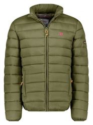 Geographical Norway Kurtka pikowana w kolorze khaki rozmiar: L. Brązowe kurtki męskie Geographical Norway, l, bez wzorów, bez kaptura. Za 110.95 zł.