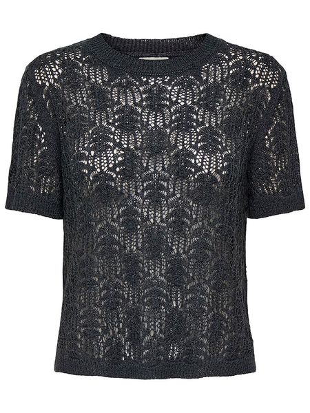 JDY Koszulka dzianinowa w kolorze czarnym rozmiar: M. Czarne bluzki damskie JDY, m, bez wzorów, z dzianiny, bez kołnierzyka. Za 65.54 zł.