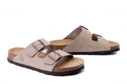 DR. BRINKMANN 600175-08 taupe, klapki damskie. Brązowe klapki damskie Dr. Brinkmann, bez wzorów, ze skóry, bez obcasa. Za 246.42 zł.