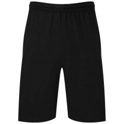 Męskie Spodenki Jersey Iconic 195. Czarne szorty męskie Fruit of the Loom, z jersey, bez kołnierzyka. Za 45.99 zł.