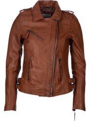 7eleven Skórzana kurtka "Sibi" w kolorze brązowym rozmiar: 44. Brązowe kurtki damskie 7eleven, bez wzorów, z materiału, bez kaptura. Za 434.99 zł.