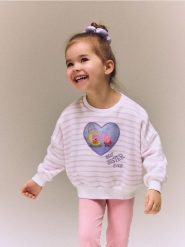 Bluza z aplikacją 3d Świnka Peppa - złamana biel. Bluzy i bluzki niemowlęce Reserved, z aplikacjami, z bawełny, bez ramiączek, bez kaptura. Za 59.99 zł.