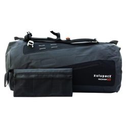 Wodoodporna torba podróżna - Rackham 60L - IP66. Szare torby podróżne damskie ZULUPACK, bez wzorów. Za 878.50 zł.