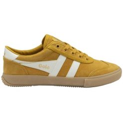 Damskie zamszowe buty sportowe Gola Badminton Suede. Białe buty sportowe na co dzień damskie Gola, bez wzorów, z gumy. Za 417.00 zł.
