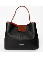 Mia Tomazzi Skórzana torebka "Fusetti" w kolorze czarnym - 34 x 25 x 13 cm rozmiar: onesize. Czarne torebki klasyczne damskie Mia Tomazzi, bez wzorów, z materiału, bez dodatków. Za 404.99 zł.