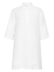 MOSS COPENHAGEN Sukienka "Kuana Mirilla" w kolorze białym rozmiar: XS. Białe sukienki damskie MOSS COPENHAGEN, na co dzień, xs, bez wzorów, bez kołnierzyka, bez ramiączek, mini, proste. Za 144.58 zł.