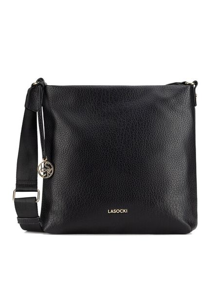 Lasocki Torebka LSK-K-029-06 Czarny. Czarne listonoszki damskie Lasocki, bez wzorów, bez dodatków. Za 169.99 zł.