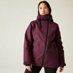 Damska kurtka narciarska Dare 2B Gnarly. Fioletowe kurtki damskie Dare 2b, s, bez wzorów, z materiału, bez kaptura, narciarskie. Za 279.99 zł.