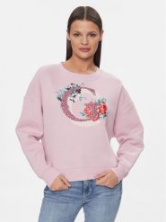 Guess Bluza W4RQ11 K9Z21 Różowy Regular Fit. Czerwone bluzy bez kaptura damskie Guess, xxl, z syntetyku. Za 219.99 zł.