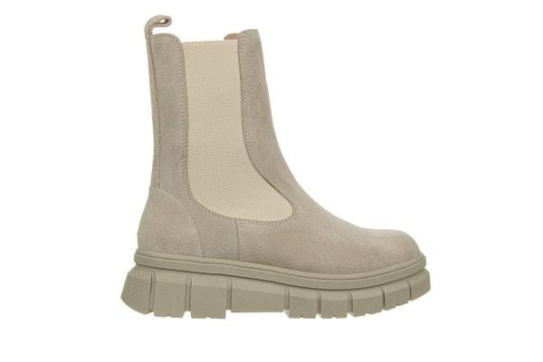 Botki Bayla-161 188 2103 54 Taupe Suede 161638, Beżowy, Skóra naturalna - 37. Brązowe botki damskie Bayla, na zimę, z gumy, eleganckie, z okrągłym noskiem, za kostkę, bez obcasa, bez zapięcia. W wyprzedaży za 242.10 zł.