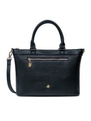 Beverly Hills Polo Club Torebka CEO-BHPC-C-006-08 Granatowy. Niebieskie torebki klasyczne damskie Beverly Hills Polo Club, bez wzorów, z materiału, bez dodatków. Za 229.99 zł.