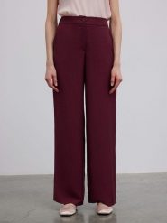 BGN Spodnie w kolorze bordowym rozmiar: 34. Czerwone spodnie materiałowe damskie BGN, bez wzorów, z materiału. Za 74.28 zł.