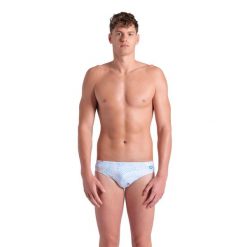 Kąpielówki Arena Fireflow Swim Briefs. Niebieskie kąpielówki męskie Arena, m, bez wzorów, do pływania. Za 144.99 zł.