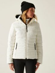 Regatta Kurtka pikowana "Kelane" w kolorze białym rozmiar: 42. Białe kurtki damskie Regatta, bez wzorów, bez kaptura. Za 244.22 zł.