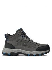 Skechers Trapery Selmen Melano 204477/GRY Szary. Szare buty zimowe męskie Skechers, z materiału, bez zapięcia. Za 319.99 zł.