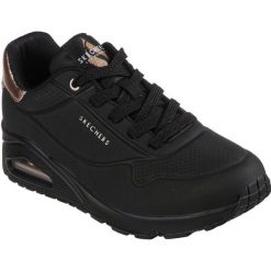 Buty sportowe damskie Skechers Uno Golden Air. Czarne buty sportowe na co dzień damskie Skechers, bez wzorów, z materiału. Za 329.99 zł.